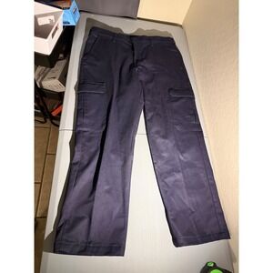 Bulwark FR Mens Navy Blue Flame Resistant Cargo Work Pants 36x30 NFPA 2112